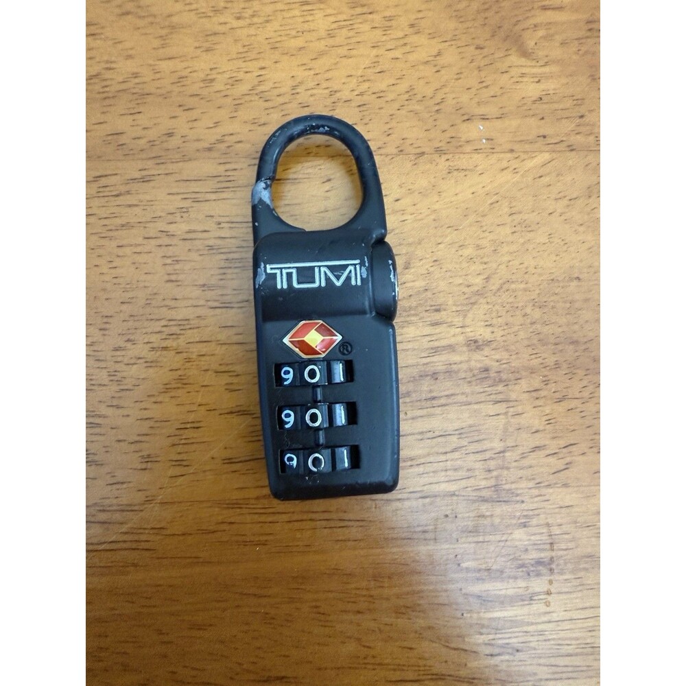 TUMI Black TSA Compliant Secure Luggage Combination Lock